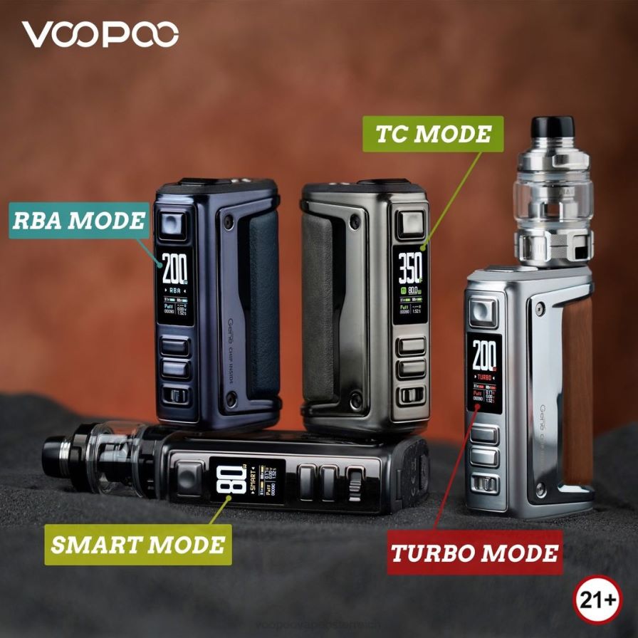 VOOPOO ARGUS GT II Tank-Kit HBH8T01 Graphit VOOPOO vape österreich