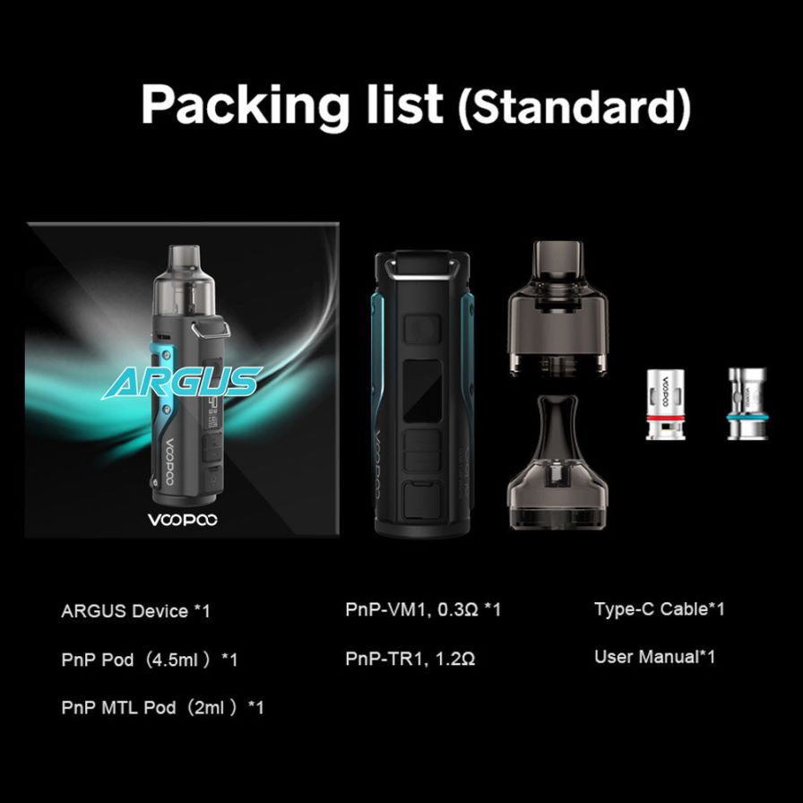 VOOPOO ARGUS Pod-Mod-Kit HBH8T077 Petrolgrün-Silber VOOPOO drag kaufen