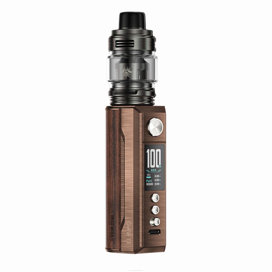 VOOPOO DRAG M100S Mod-Gerät HBH8T0275 antikes Messing und Padouk VOOPOO kaufen wien