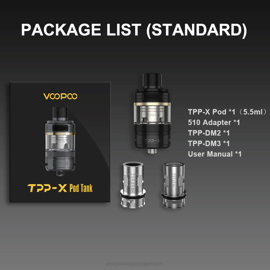 VOOPOO TPP X Pod-Tank HBH8T0514 Regenbogen VOOPOO kaufen österreich