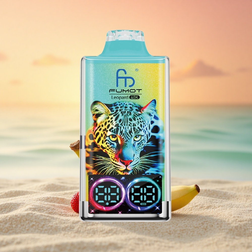 Fumot Leopard 40K Puffs Erdbeer-Banane 5% Dual Mesh Typ-C