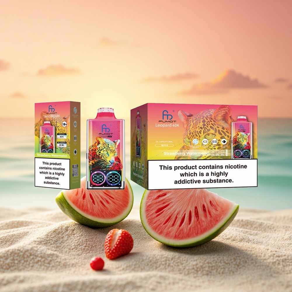 Fumot Leopard 40K Puffs Erdbeer-Wassermelone 5% Dual Mesh