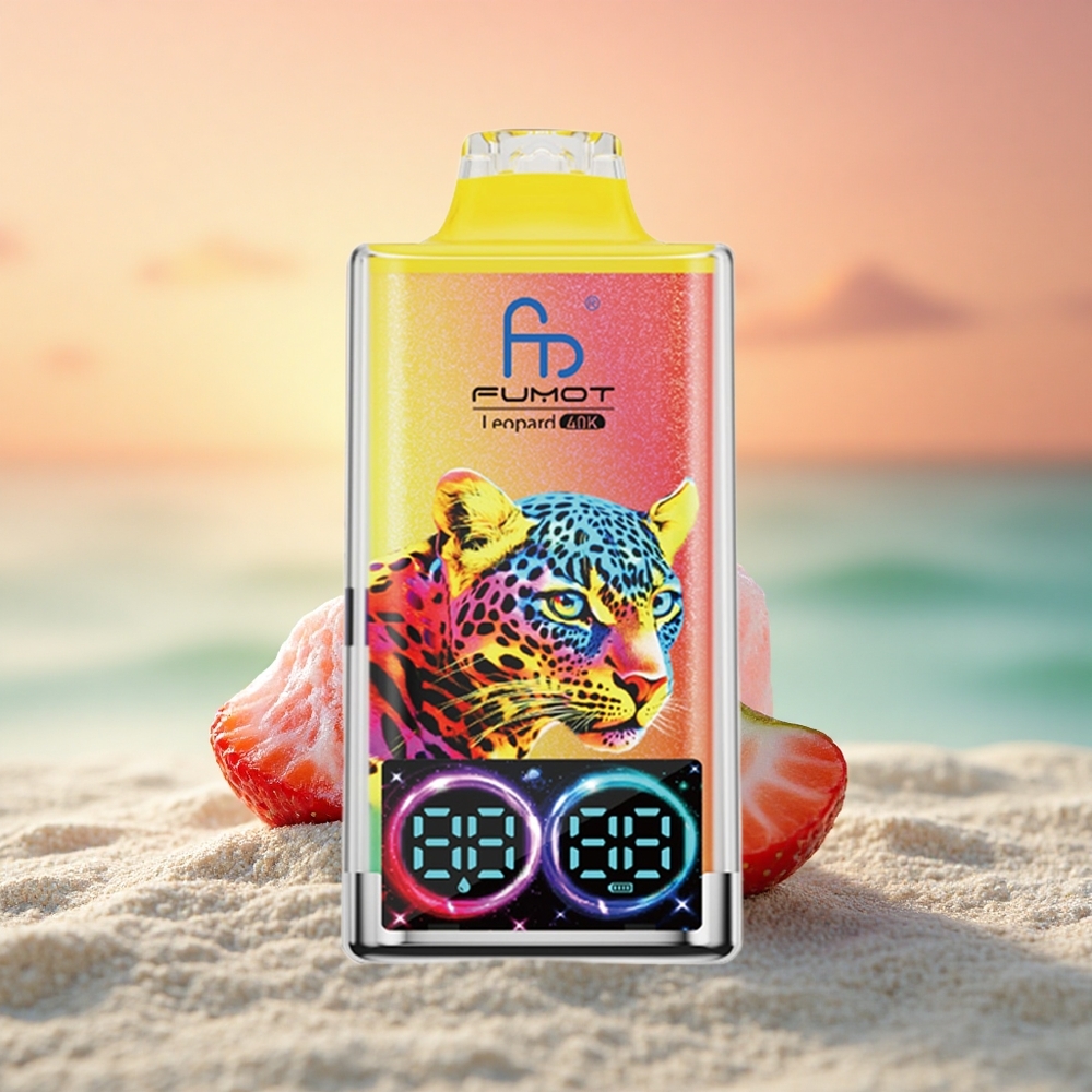 Fumot Leopard 40K Puffs Erdbeereis Dual Mesh 5% 700mAh