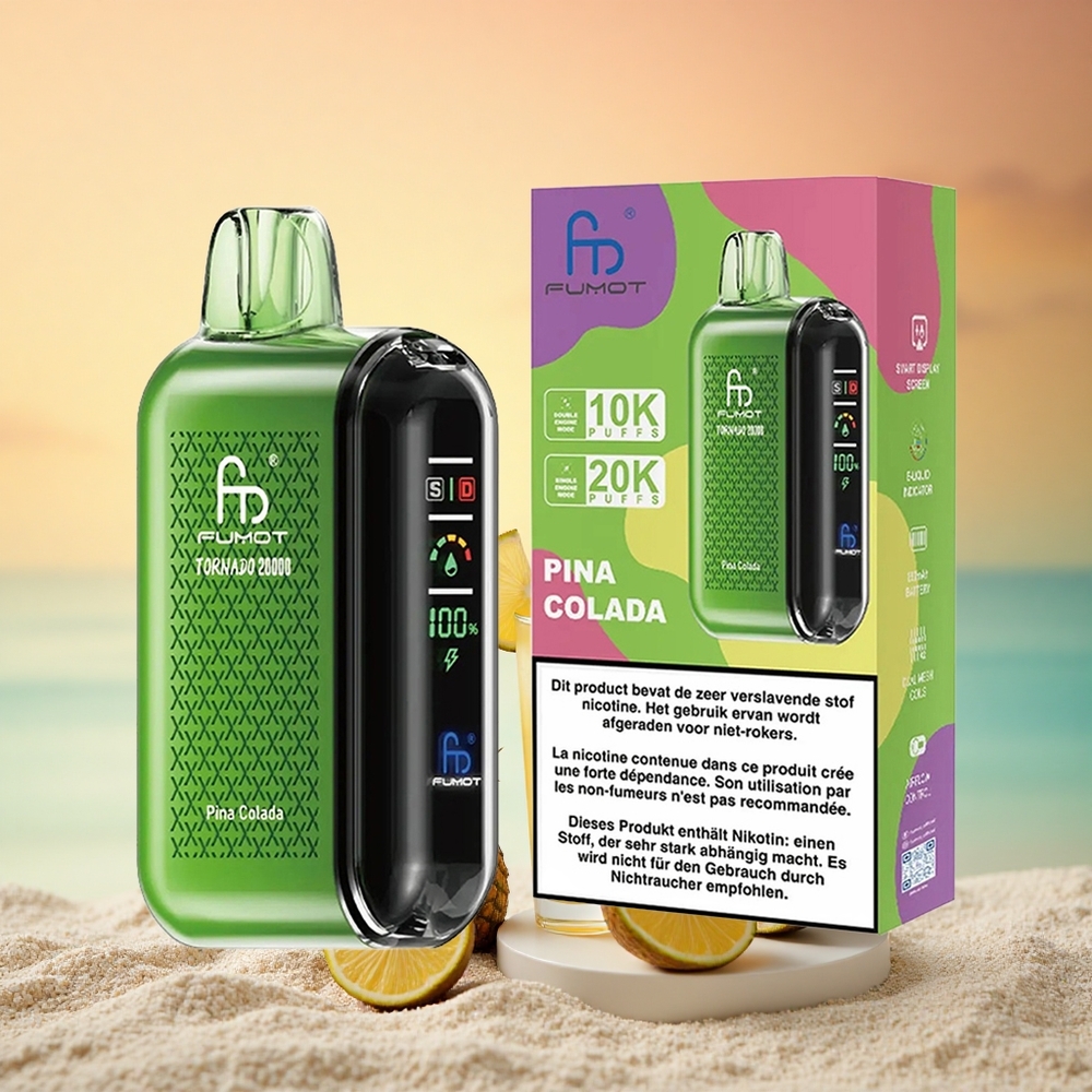 Fumot Tornado 20000 Puffs Ananas-Kokos-Dual-Mesh-Coil