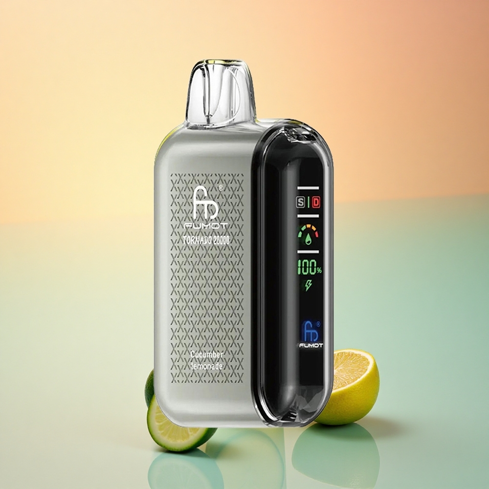 Fumot Tornado 20000 Puffs Gurkenlimonade 20ml Dual Mesh Coil