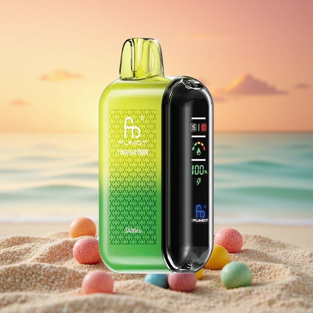 Fumot Tornado 20000 Puffs Skittles Dual Mesh Coil 20ml Smart Display