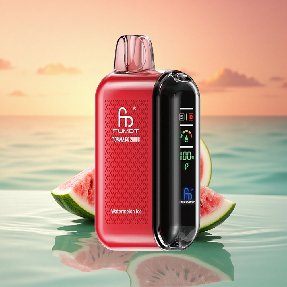 Fumot Tornado 20000 Puffs Wassermelone Eis Dual Mesh Coil 20ml