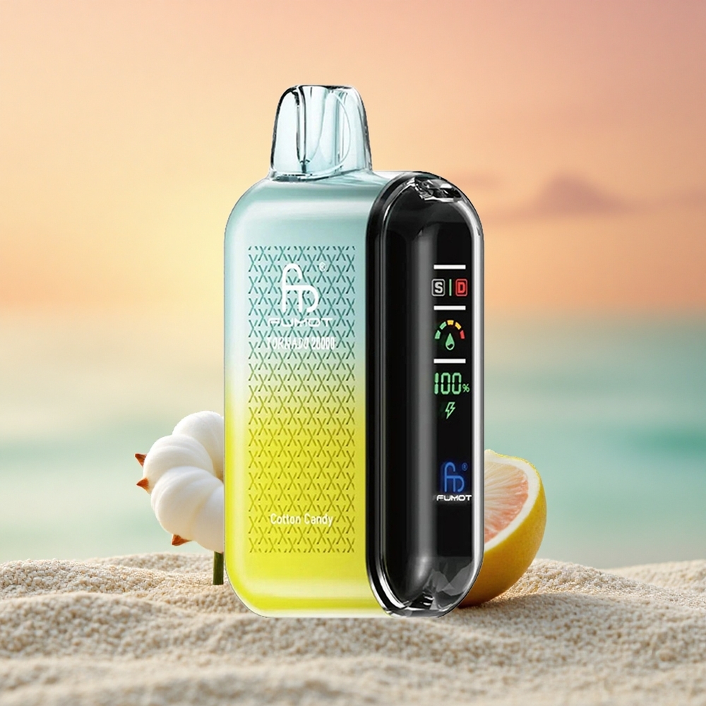 Fumot Tornado 20000 Puffs Zuckerwatte Dual-Mesh Smart-Display