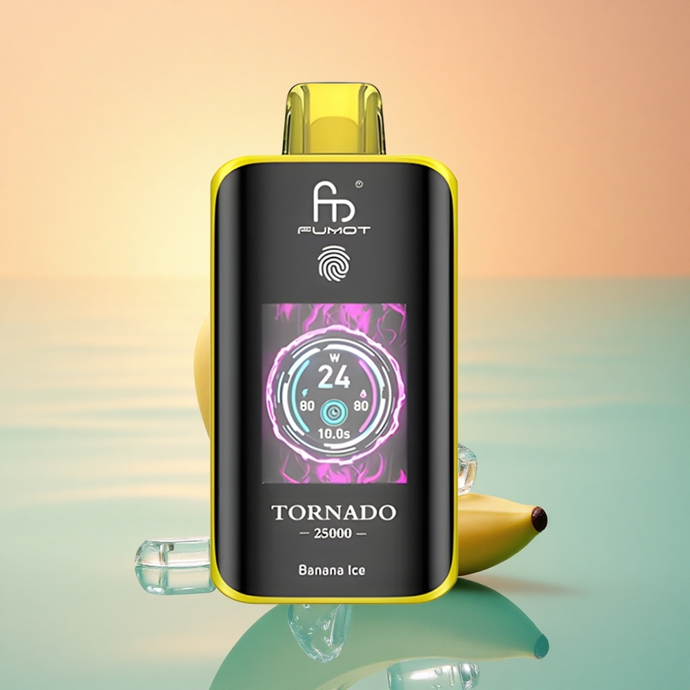 Fumot Tornado 25000 Puffs Bananeneis HD 700mAh 20ml