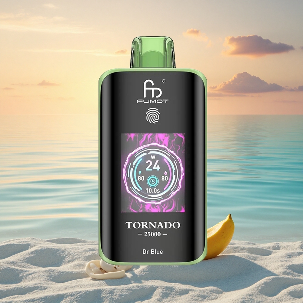 Fumot Tornado 25000 Puffs Dr Blau HD-Bildschirm 700mAh 20ml