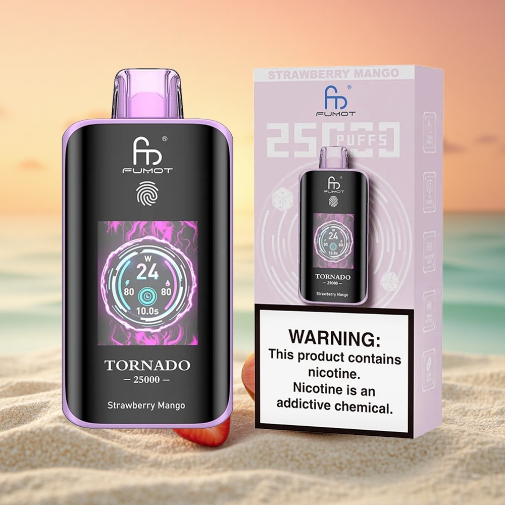 Fumot Tornado 25000 Puffs Erdbeer-Mango HD mit 20ml und 700mAh