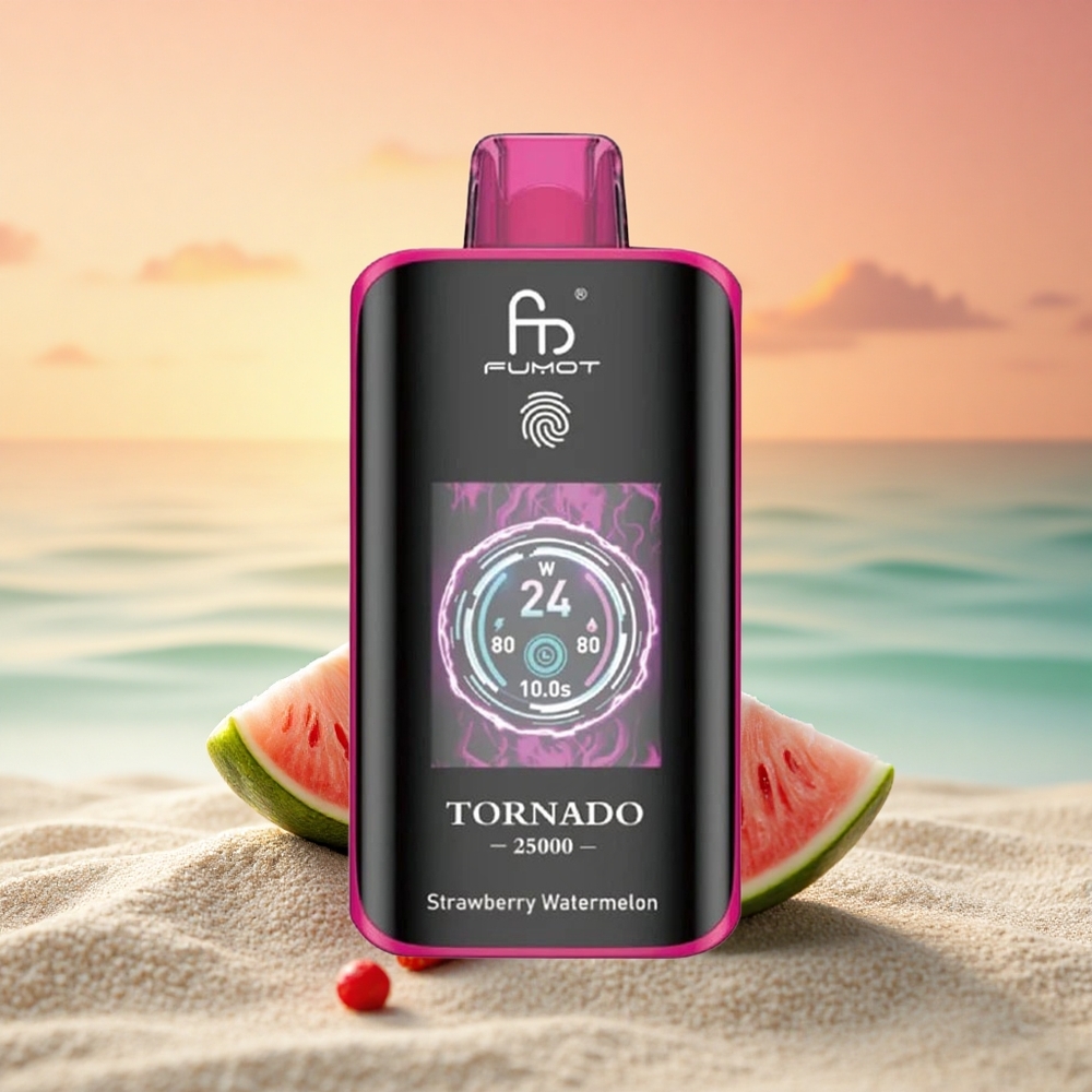 Fumot Tornado 25000 Puffs Erdbeer-Wassermelone HD 700mAh Typ-C