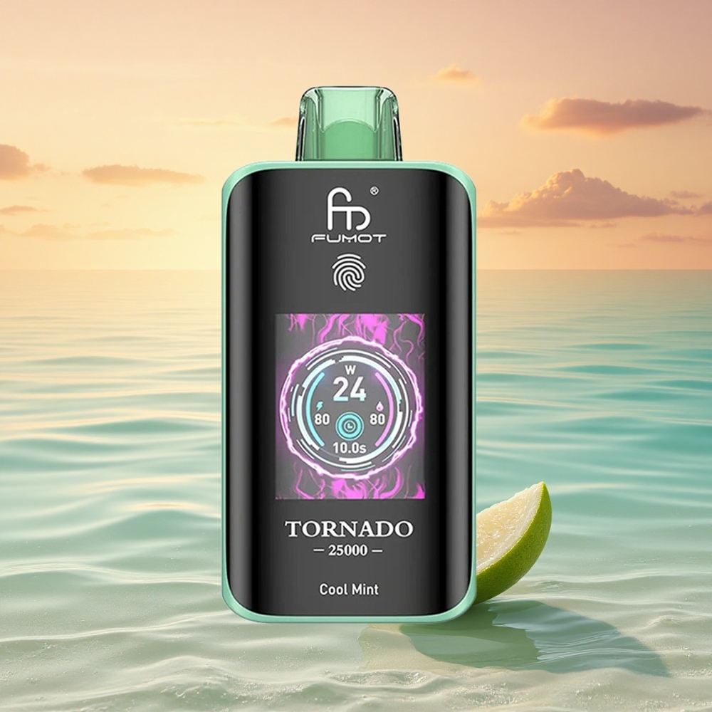 Fumot Tornado 25000 Puffs Kühle Minze HD Typ-C 700mAh