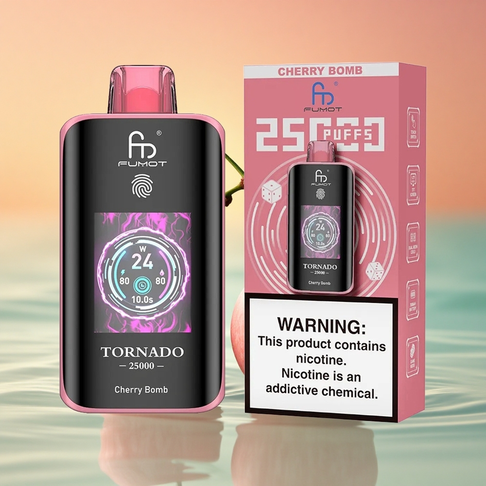 Fumot Tornado 25000 Puffs Kirschbombe HD 700mAh Typ-C