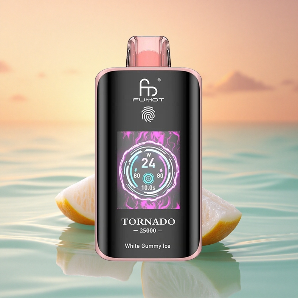 Fumot Tornado 25000 Puffs Weißer Gummieis HD 700mAh Typ-C