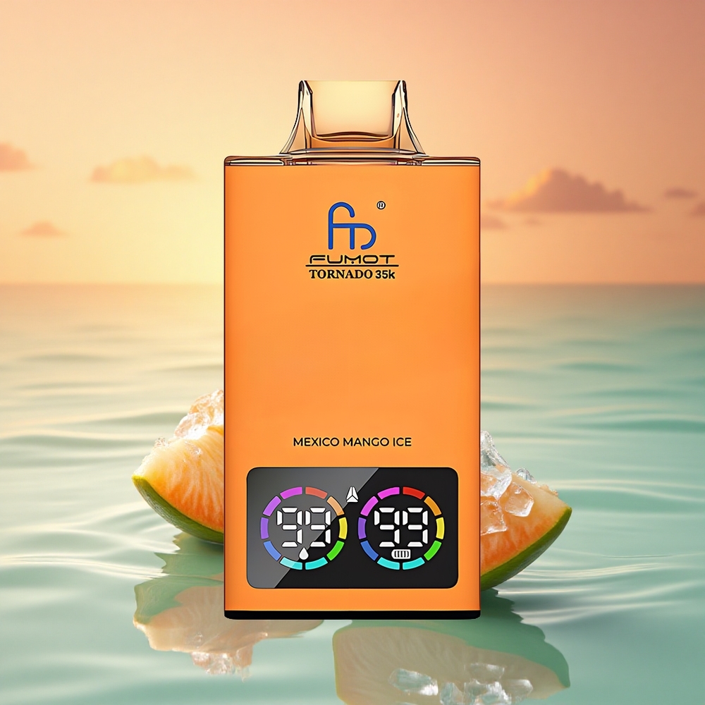 Fumot Tornado 35000 Puffs Deutsches Mango-Eis Dual Mesh RGB