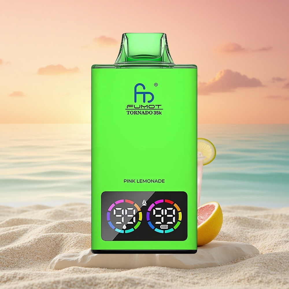 Fumot Tornado 35000 Puffs Rosa Limonade Dual-Mesh USB-C Leuchten