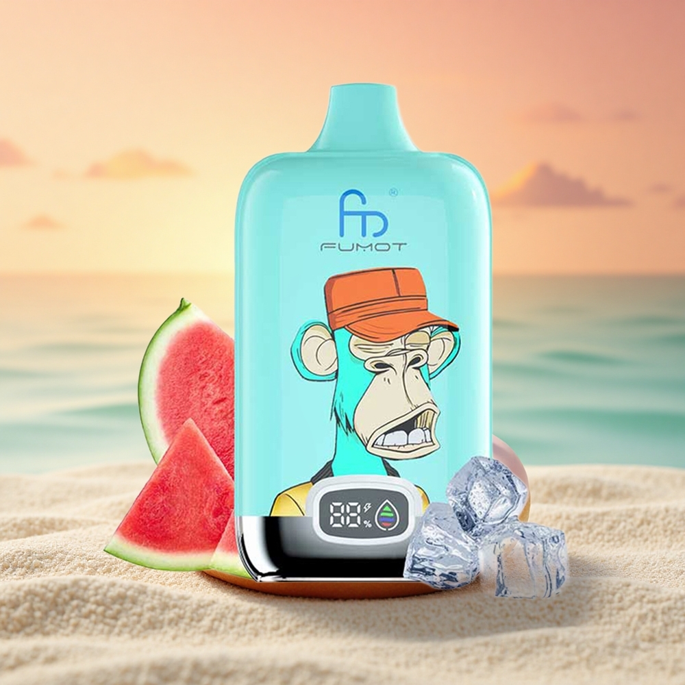 Fumot Tornado Digital Box 12000 Puffs Erdbeer-Donut Mesh 20ml Typ-C