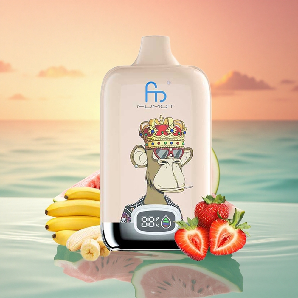 Fumot Tornado Digital Box 12000 Puffs Wassermelone-Eis Mesh 20ml Typ-C