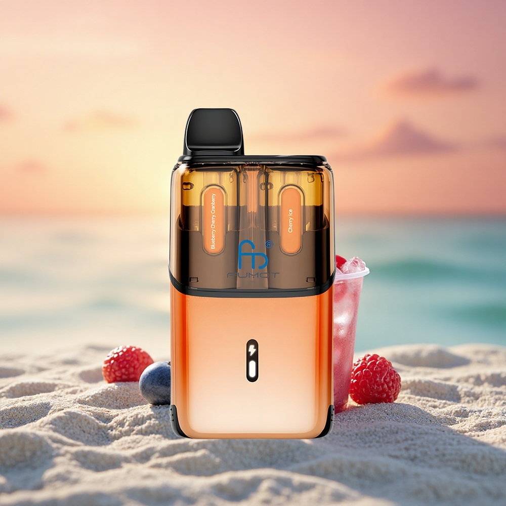 Fumot Ultra T32000 Puffs Blaubeere-Kirsche-Cranberry - Kirsch-Eis mit 800mAh und Mesh Coil