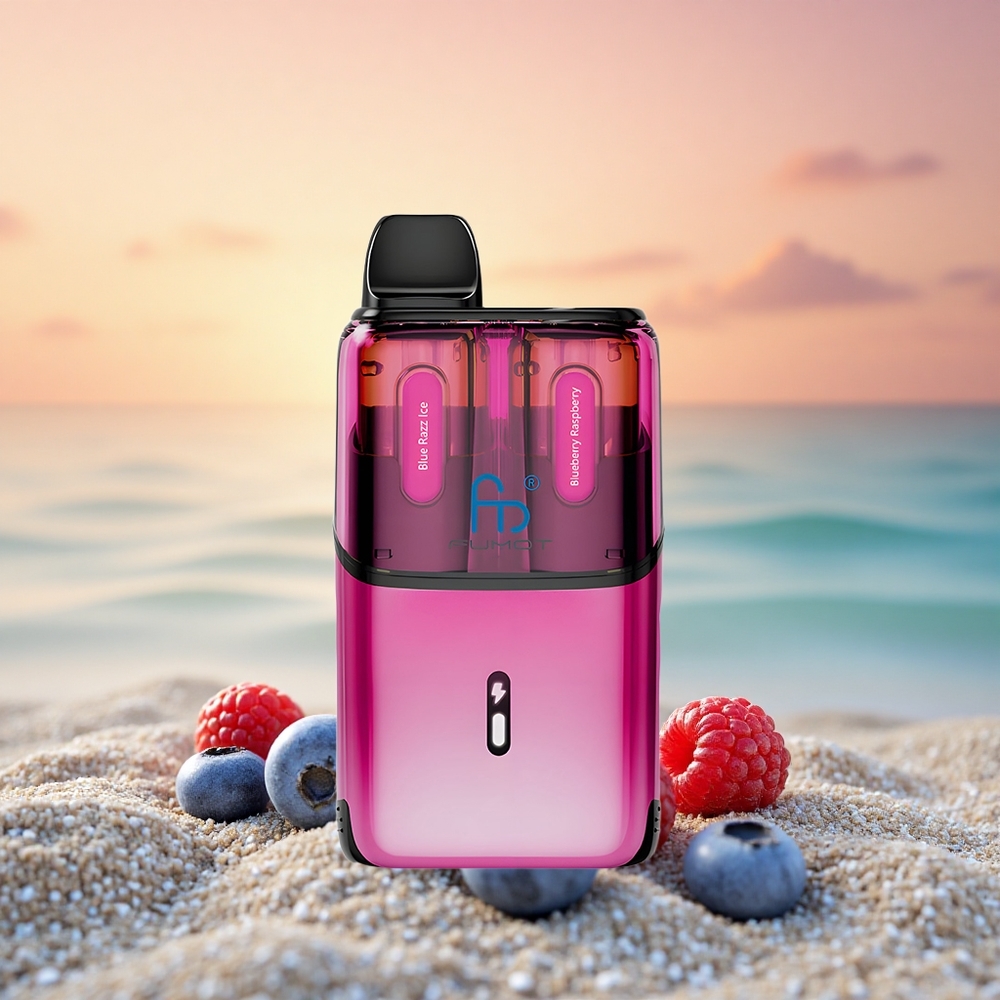Fumot Ultra T32000 Puffs Blaue Himbeer-Eis - Blaubeere Himbeere mit 800mAh & Typ-C Ladung