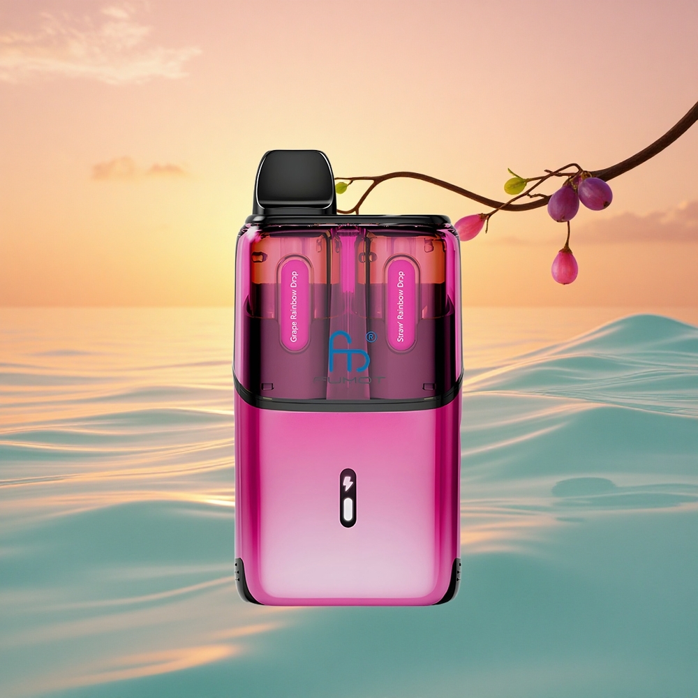 Fumot Ultra T32000 Puffs Erdbeer-Regenbogen-Tropfen 800mAh Typ-C Mesh