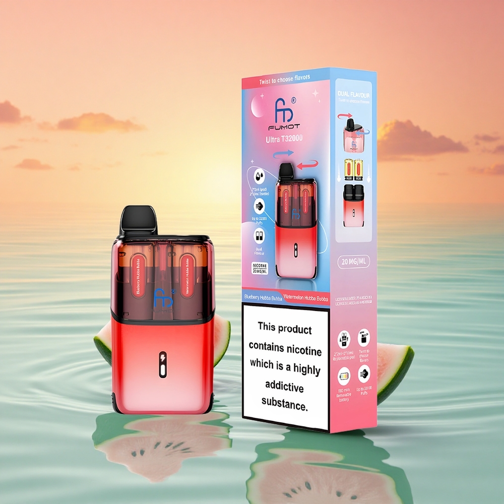 Fumot Ultra T32000 Puffs Fumot T32000 Wegwerf-Vape - 24ml Doppel-Flüssigkeit & 800mAh Akku