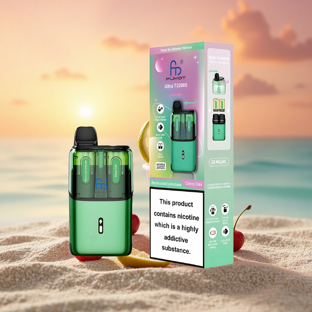 Fumot Ultra T32000 Puffs Schwarze Johannisbeere Limonade - Kirsch Cola mit 800mAh und 24ml