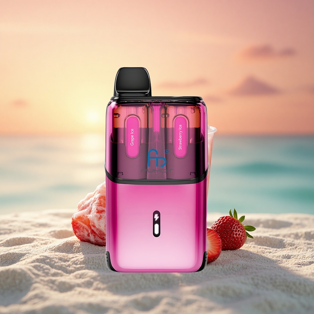 Fumot Ultra T32000 Puffs Trauben-Eis - Erdbeer-Eis mit 800mAh und Typ-C-Ladung