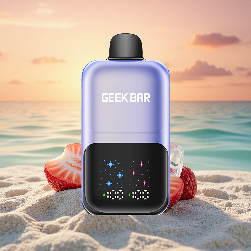 GEEK BAR 2GO 20ml 50000 Puffs Gemischtbeeren-Eis Dual-Tank Bildschirm