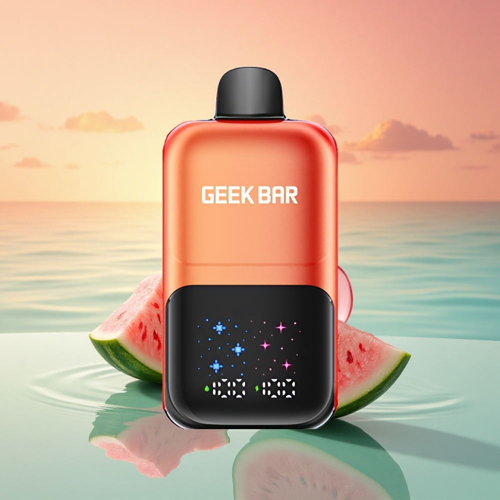 GEEK BAR 2GO 20ml 50000 Puffs Wassermelonen Kaugummi Eis Dual Tank 20mL 5% Nikotin Rechargebar