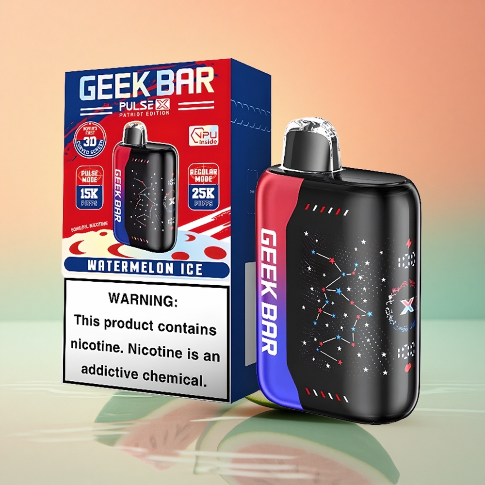 GEEK BAR Pulse X 25000 Puffs Patriot Edition mit 18mL E-Liquid und Dual-Mesh-Coil