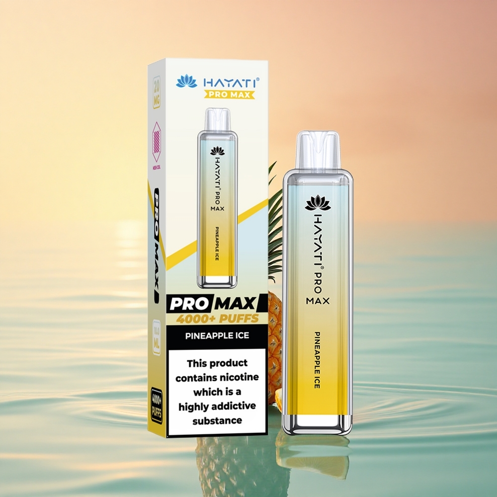 Hayati Pro Max 4000 Puffs Ananas Eis Dual Coil 1400mAh