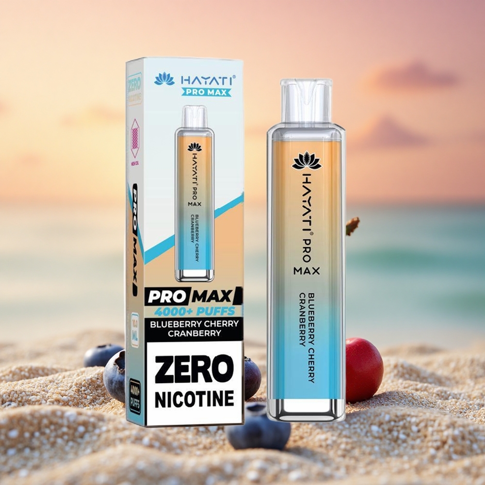 Hayati Pro Max 4000 Puffs Blaubeere-Kirsche-Preiselbeere 2ml Dual-Mesh Rechargebar