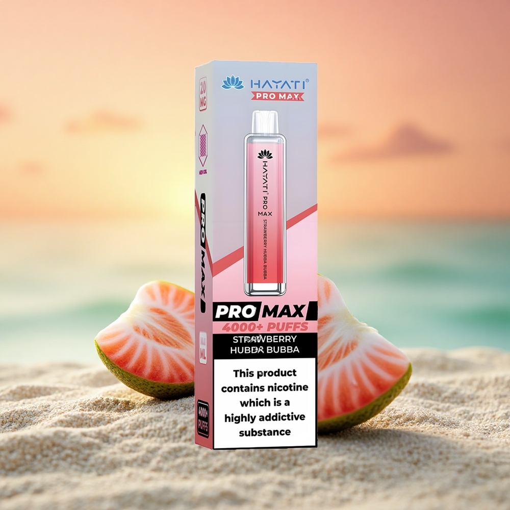 Hayati Pro Max 4000 Puffs Erdbeer-1400mAh Dual-Coil Disposable Vape