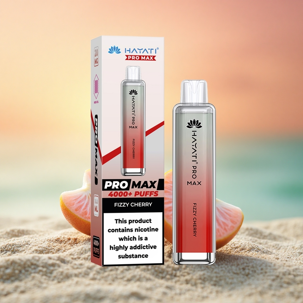 Hayati Pro Max 4000 Puffs Funkelnde Kirsche Dual Mesh 1400mAh