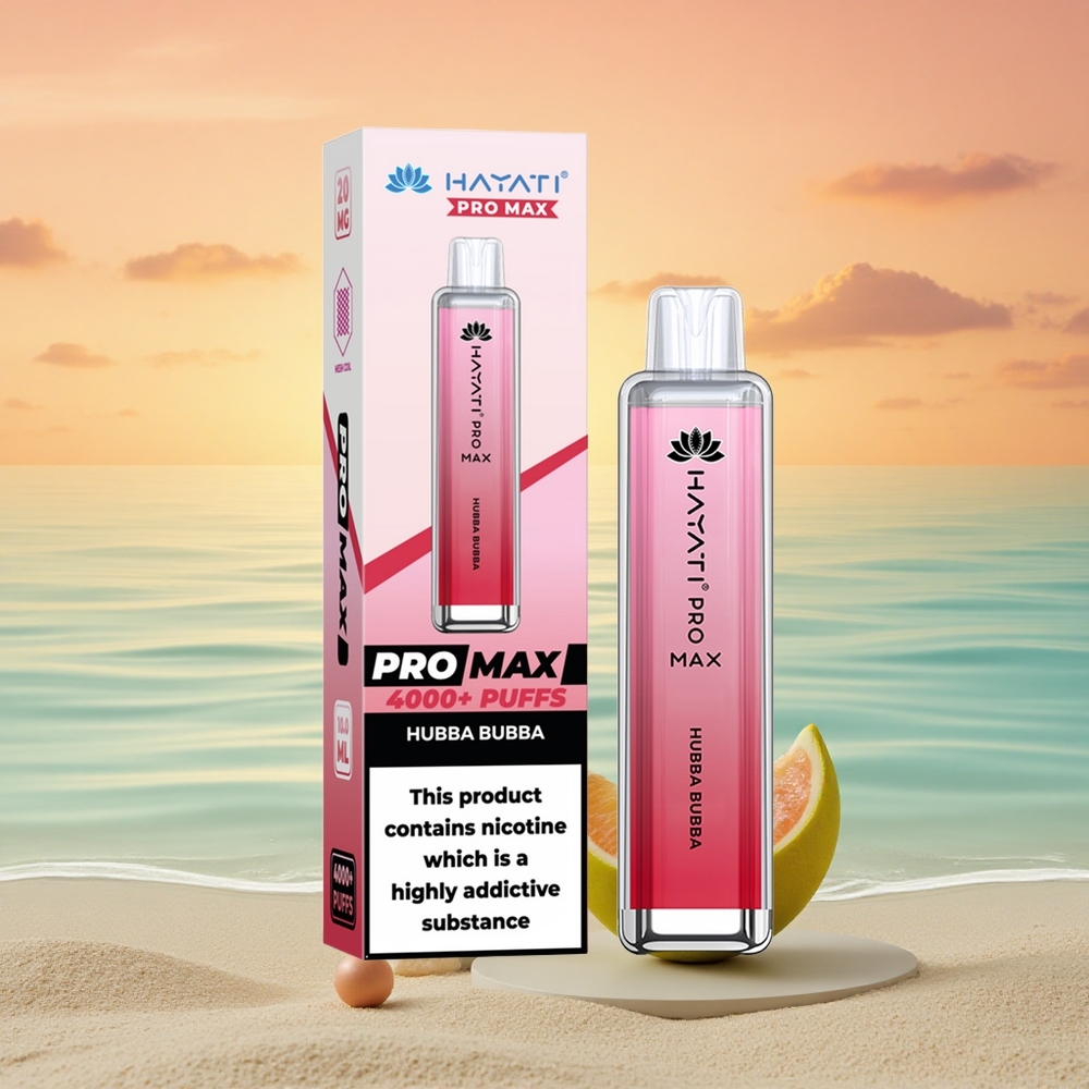 Hayati Pro Max 4000 Puffs Hubba Bubba Crystal 1400mAh Dual Mesh