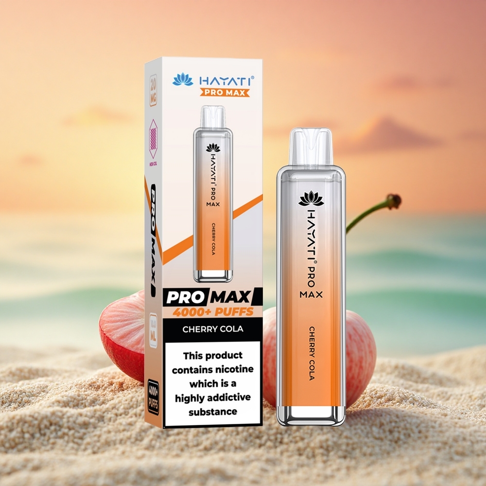 Hayati Pro Max 4000 Puffs Kirsch-Cola Dual-Mesh 1400mAh Rechargebar