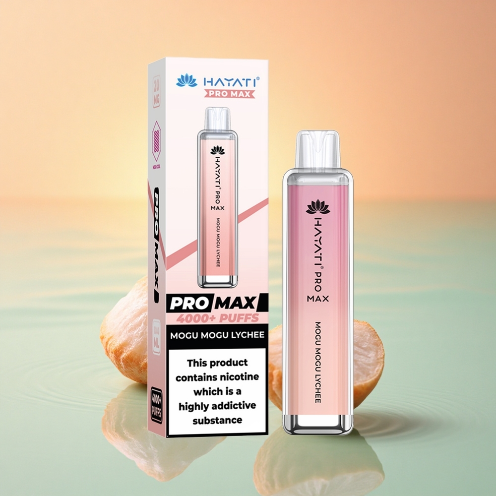 Hayati Pro Max 4000 Puffs Lychee Dual Coil 1400mAh Rechargebar