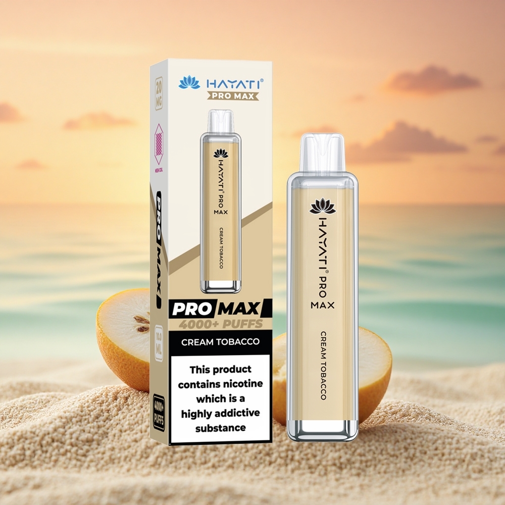 Hayati Pro Max 4000 Puffs Rauchcreme Dual Mesh 1400mAh