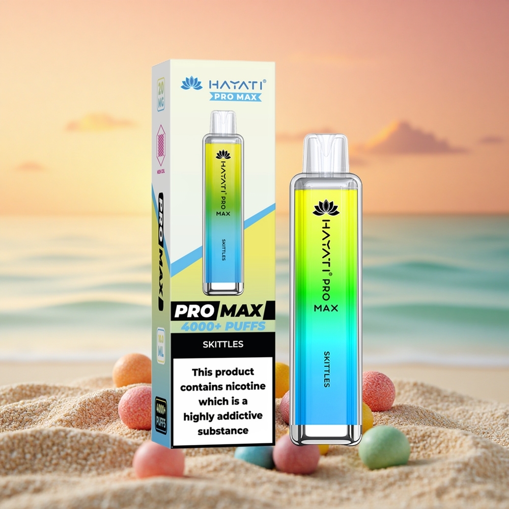 Hayati Pro Max 4000 Puffs Skittles Kristall 2ml Dual Mesh
