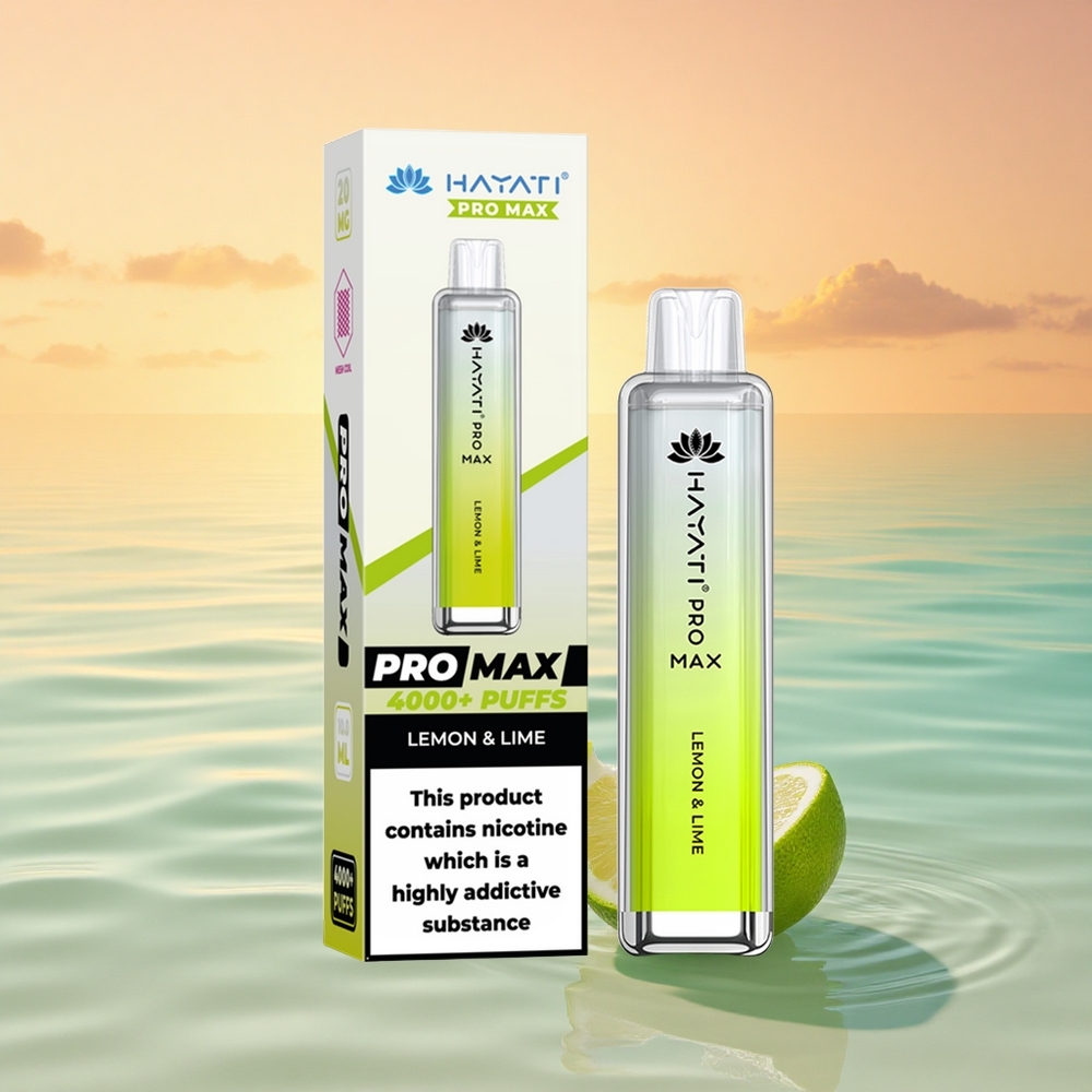 Hayati Pro Max 4000 Puffs Zitrone & Limette 1400mAh Dual Mesh