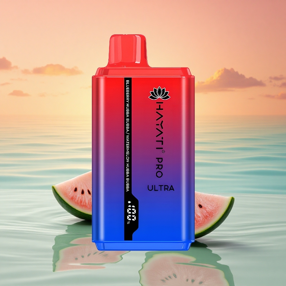 Hayati Pro Ultra 15000 Puffs Blaubeere Wassermelone Hubba Bubba 15000 2x12ml 2%