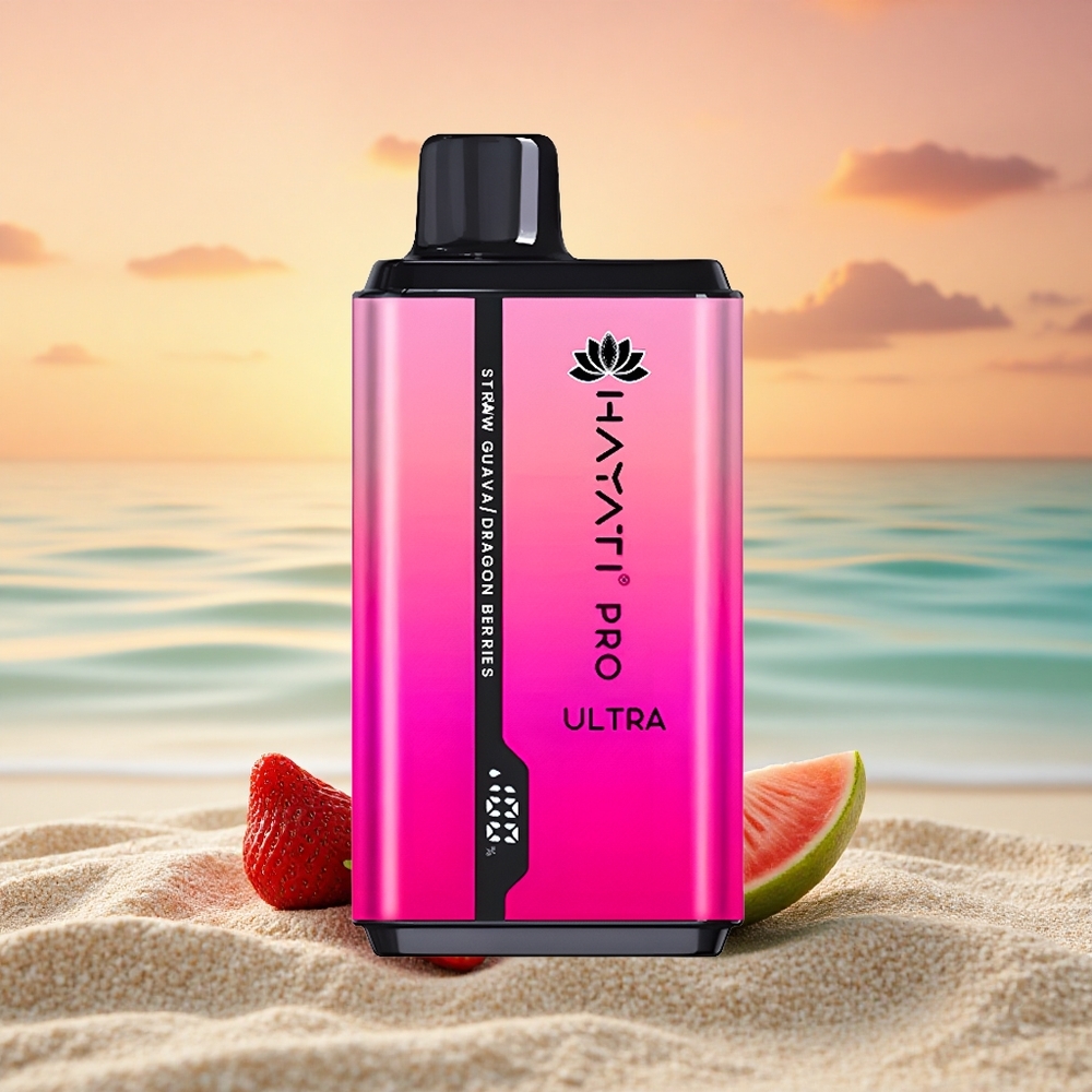 Hayati Pro Ultra 15000 Puffs Erdbeer-Guava-Drachenbeeren 850mAh 24ml 2%
