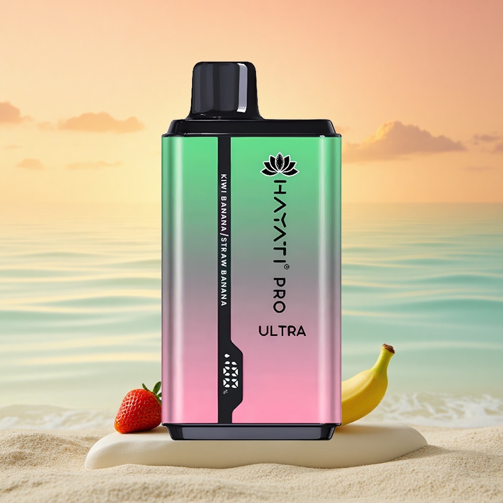 Hayati Pro Ultra 15000 Puffs Kiwi Banane Erdbeere Banane 850mAh 24ml 2%