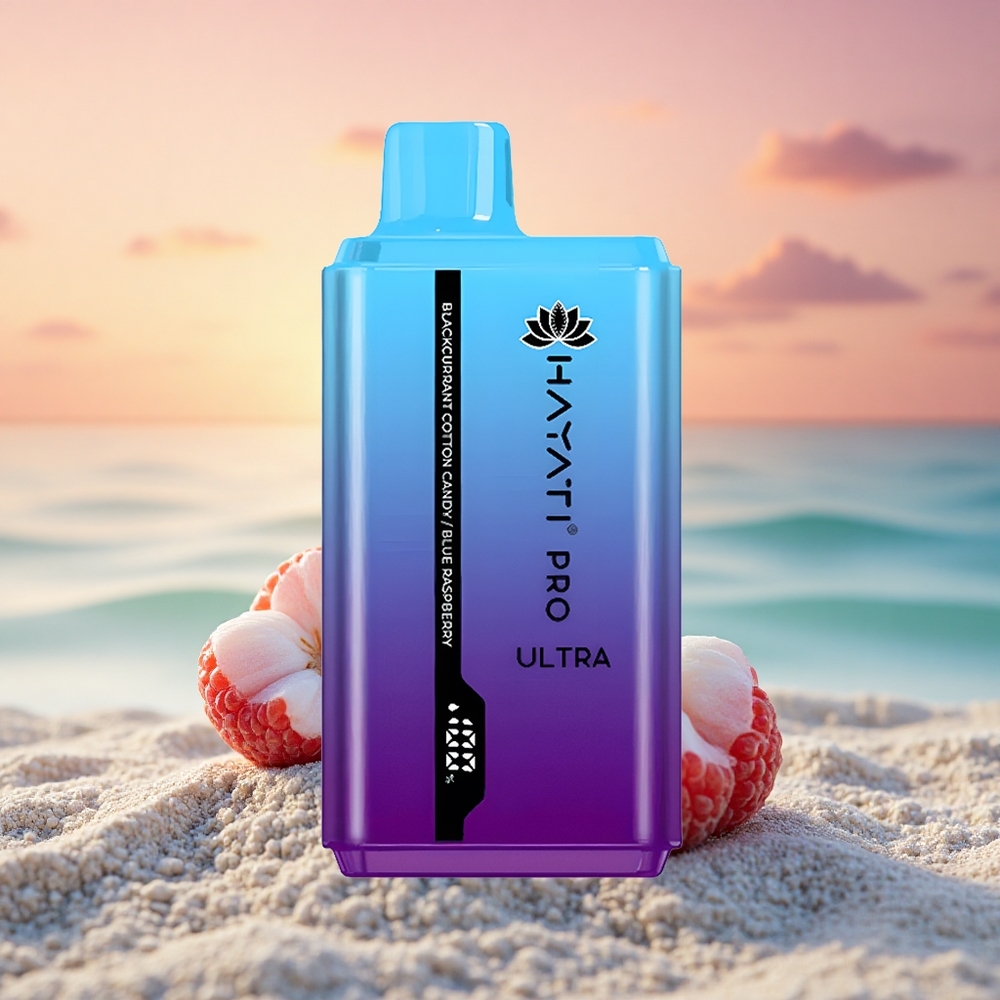 Hayati Pro Ultra 15000 Puffs Schwarze Johannisbeere Zuckerwatte Blaue Himbeere 850mAh 24ml 2%