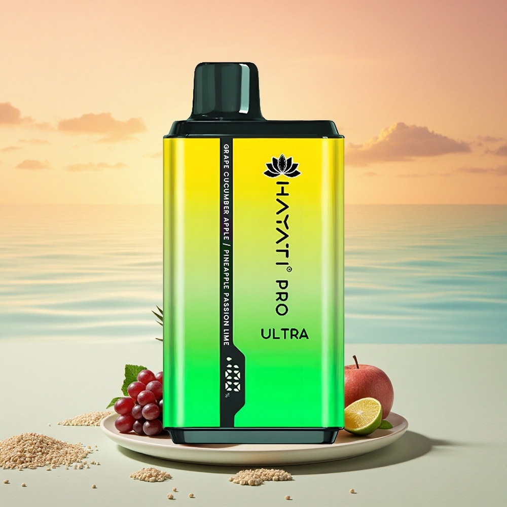 Hayati Pro Ultra 15000 Puffs Traube Gurke Apfel Ananas Leidenschaft Lim 850mAh 24ml 2%