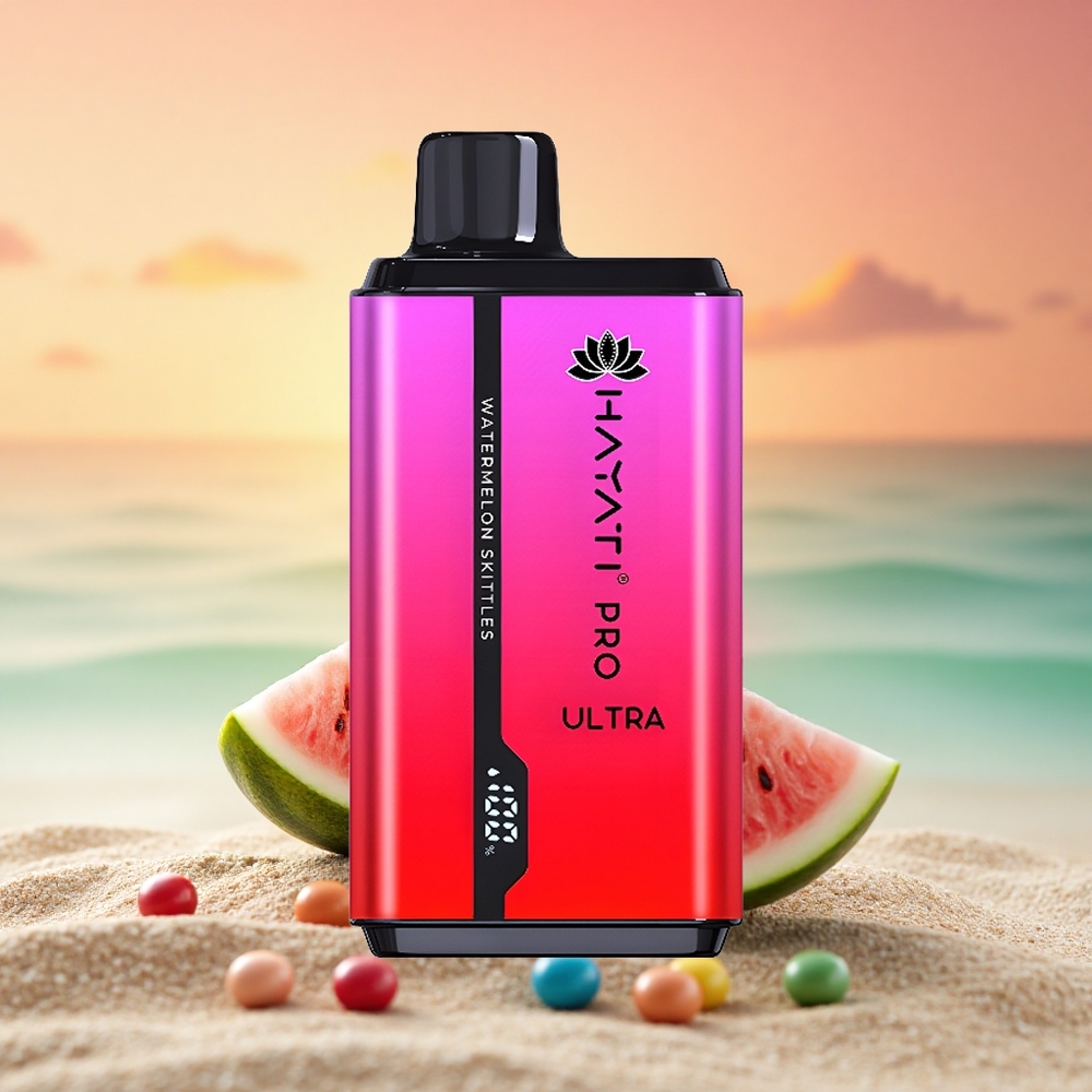 Hayati Pro Ultra 15000 Puffs Wassermelonen-Skittles 850mAh 24ml 2%