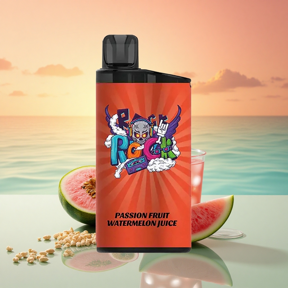IGET Bar 3500 Puffs Passionsfrucht-Wassermelonen-Saft mit 1400 mAh Akku und 1.2 Ohm Mesh Coil