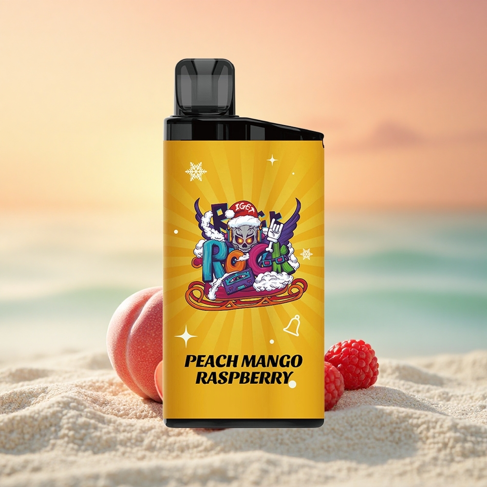 IGET Bar 3500 Puffs Pfirsich-Mango-Himbeer 1400 mAh Mesh Coil